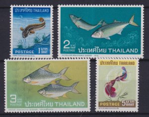 THAILAND 1967 Fish set of 4 uncounted mint - 34408