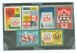 Uruguay #C404-5/C406AB-7AB  Single (Complete Set)