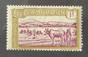 Cameroon 1925 Scott 170 MH - 1c,  Cattle Crossing a River