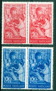Vatican Sc# 195-196 MNH pair 1955 Fra Angelico
