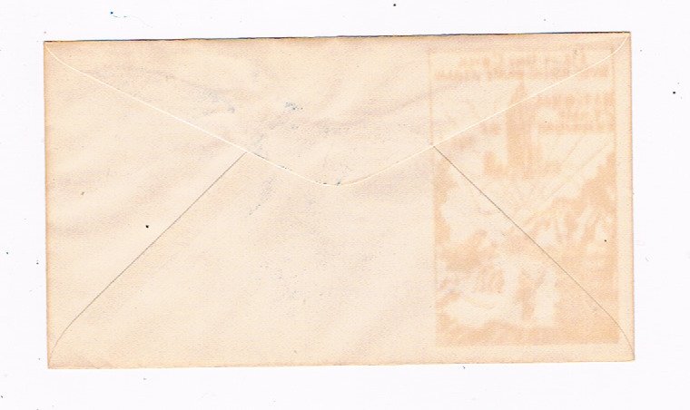 Byrd Imperforate Stamp pair from the National Stamp Expo Byrd Day Cancellation