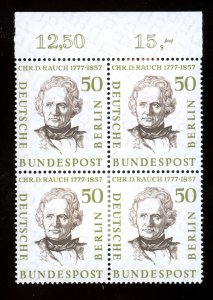 1957 Germany-Berlin Scott #9N156 Block of 4 Mint Never Hinged Condition