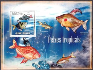 Guinea Bissau 2009 Marine Life Fishes S/S MNH