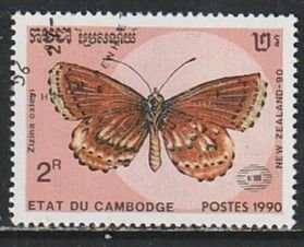 1990 Cambodia - Sc 1064 - used VF - 1 single - Butterflies