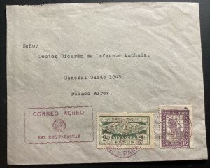 1929 Paraguay Early Airmail cover to Buenos Aires Argentina