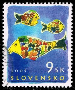 Slovakia #481 Fish; Used