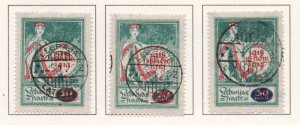 Latvia Sc 70-73 1920 overprints on Independence stamp set used