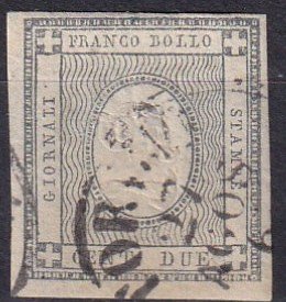 Sardinia #P2  F-VF Used  CV $105.00  (Z1409)