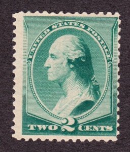 US 213 2c Washington Mint F-VF OG LH SCV $40