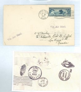 US C10 10c Lindbergh airmail on an addressed uncacheted FDC with a Little Falls, MN cancel