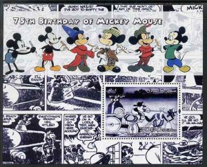 SOMALIA - 2004 - Mickey Mouse #10 - Perf Min Sheet - MNH - Private Issue