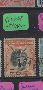 NORTH BORNEO  (P2603B)  5C BIRD  SG 100A  SANDAKAN  VFU 