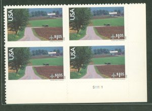 United States #C150 Mint (NH) Plate Block (Landscapes)