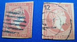 SPAIN  1856  -  SCOTT # 45a  -   Used