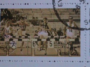 ​SCOTLAND-EYNHALLOW-1976 21ST OLYMPIC GAMES-MONTREAL CTO SHEET VF-EST.$10