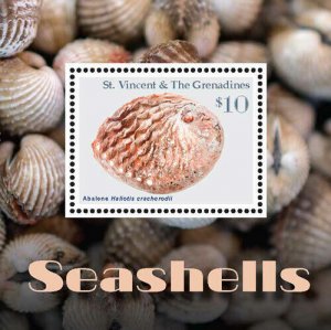 St. Vincent 2016 - Seashells, Shells, Sea, Beach, Ocean - Souvenir Sheet - MNH