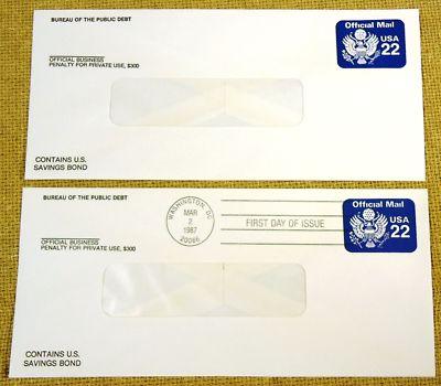 U075 22c U.S. Postage Envelopes Offical Business qty 11