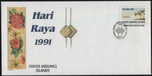 Cocos Islands 1991 FDC Hari Raya Mainland PSE