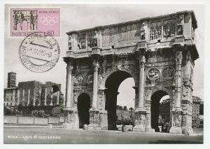 Maximum card Italy 1959 Arch of Constantine