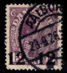 DENMARK  Scott 184 Used  stamp wrinkled paper CV$7.75