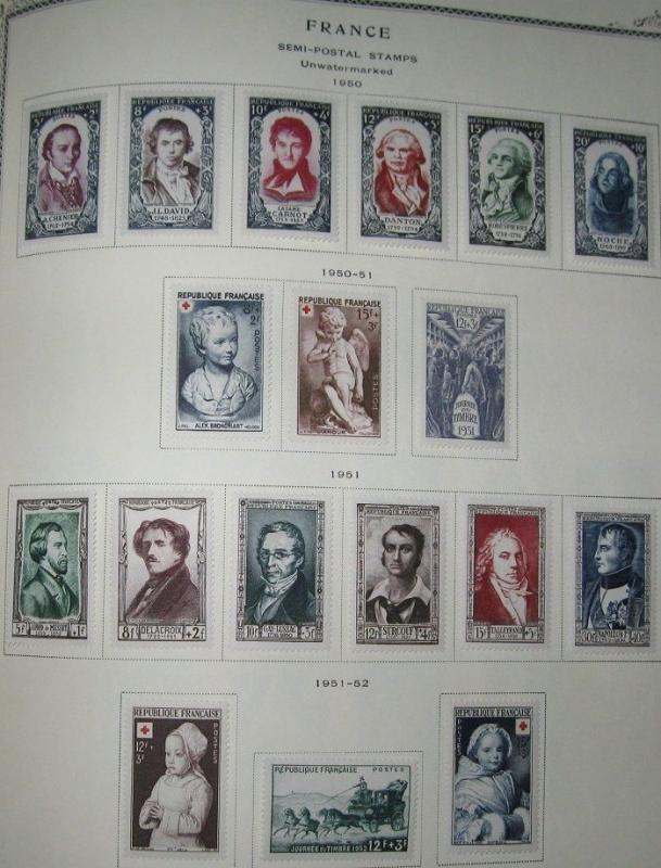 FRANCE COLLECTION 1849 – 1972 Scott Specialty album, mostly mint Scott $10,707.