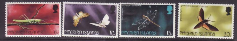 Pitcairn Is.-Sc#151-5 ex151- id9- unused NH set-Insects-1975-