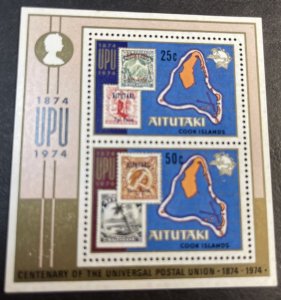 AITUTAKI # 103a--MINT NEVER/HINGED---SOUVENIR SHEET--1974