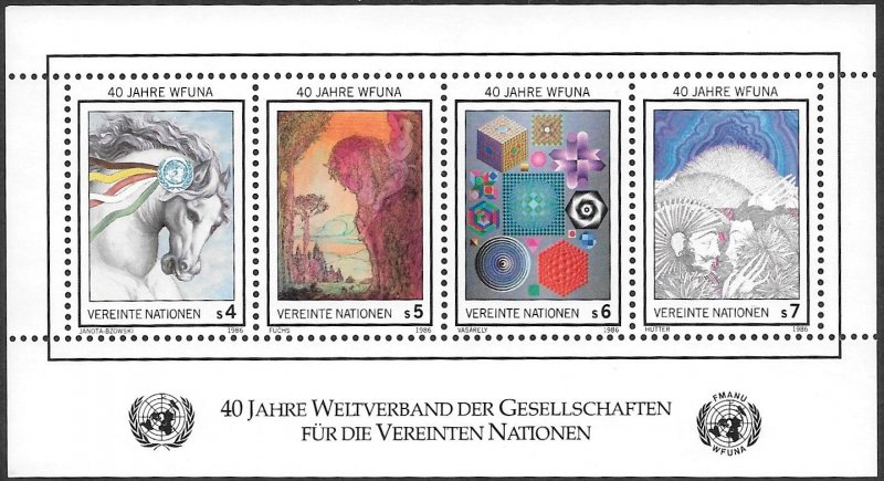 United Nations UN Austria Vienna 1986 Sc # 66 Mint NH. Ships Free With Another