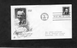 1294 Eugene O'Neill, FDC ArtCraft addressed
