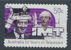 Australia  SC# 2577  In Melbourne Tonight IMT 50 Years of Television Used