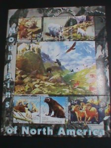 ​KYRGYZSTAN STAMP:2004 COLORFUL WILD LIFE ANIMALS JUNGLE MNH FULL SHEET #3