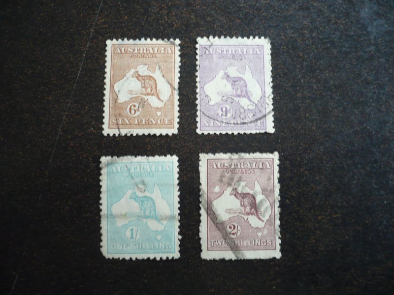 Stamps - Australia - Scott# 96-99 - Used Part Set of 4 Stamps