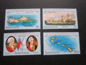 St Lucia 1982 Sc 583-586 set MH