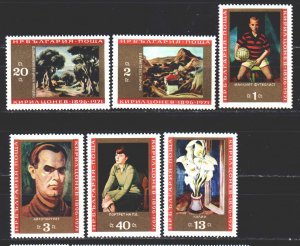 Bulgaria. 1971. 2129-34. Painting, paintings. MNH.