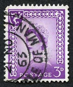 IOM SG2a 3d Deep Lilac on Chalky Paper Fine used cat from 6.50 pounds