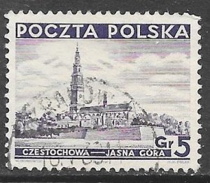 Poland 308: 5g Monastery Jasna Gora, Czestochowa, used, F-VF