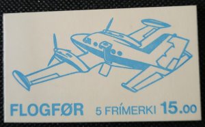 Faroe Islands, 1985, Passenger Aviation, booklet pane of 5,MNH, SCV$14.00