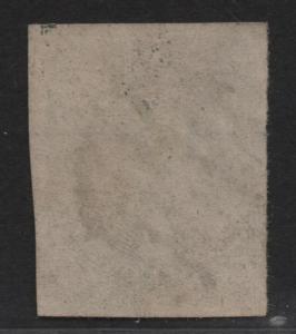 $US Sc#17 used, XF, 4 margins tiny adhesion bottom center, o/w sound, Cv. $250