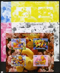 Chad 2012 Disney's Winnie the Pooh sheetlet containing 4 ...