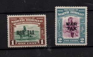 North Borneo 1941 War Tax Mint Set SG318-319 WS36426