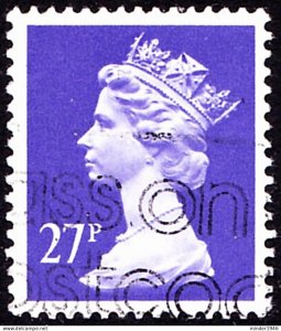 GREAT BRITAIN 1990 QEII 27p Violet Machin SGX974 FU