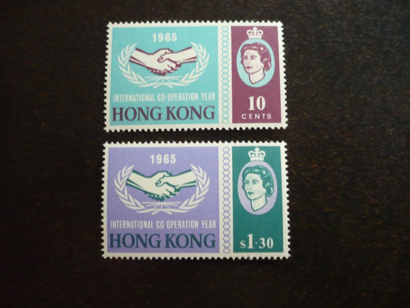 Stamps - Hong Kong - Scott# 223-224 - Mint Never Hinged Set of 2 Stamps