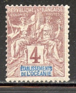 French Polynesia # 3, Mint Hinge