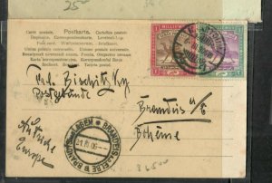 SUDAN COVER (P0501B) 1906 CAMEL 1M+3M ON PPC KHARTOUM TO AUSTRIA 