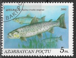 Azerbaijan  ~ Scott # 390 ~ Used ~ Fish