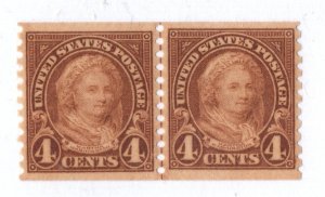 U.S. -  601 - Line Pair  - Fine/Very Fine - Never Hinged