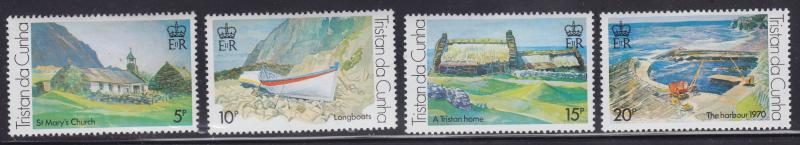 Tristan Da Cunha 234-237 Paintings of Scenes 1978