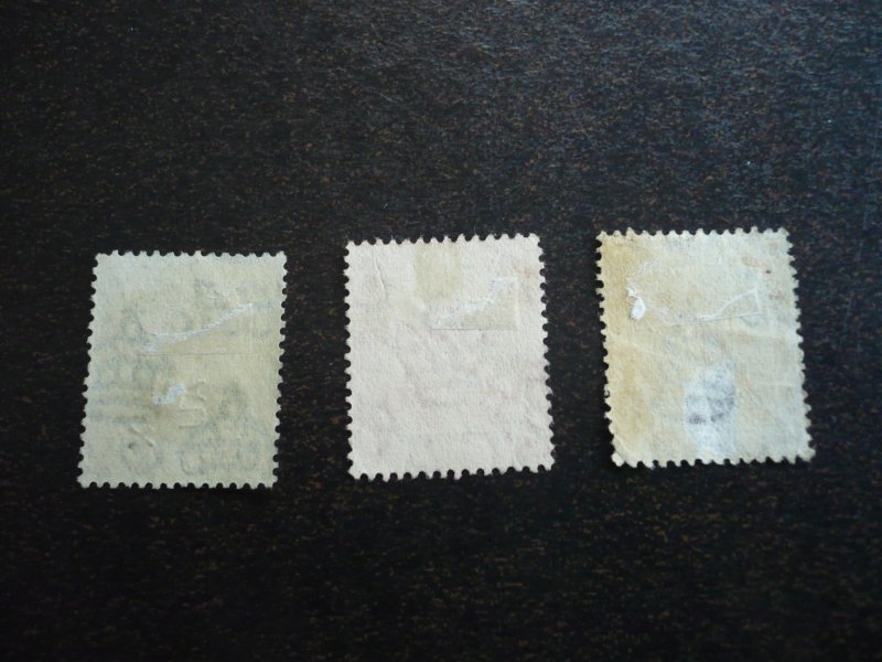 Stamps - Trinidad & Tobago - Scott# 12-14 - Used Part Set of 3 Stamps