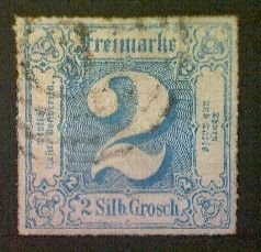 Stamp, Germany/Thurn and Taxis/Northern District, Scott #31, used(o), 1866, 2sbg
