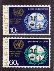 Mauritius Scott #374-375 MH